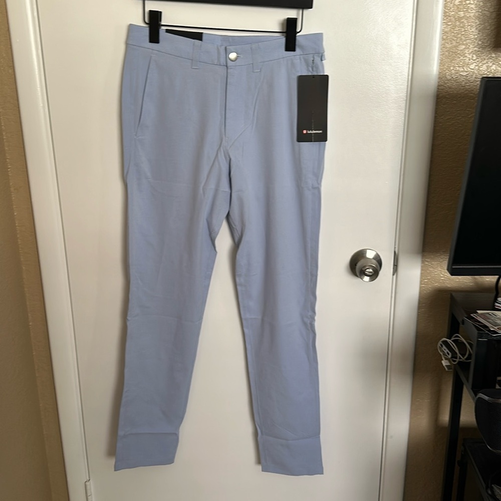 Lululemon men’s commission slim pants - 
30x32 - light blue - new